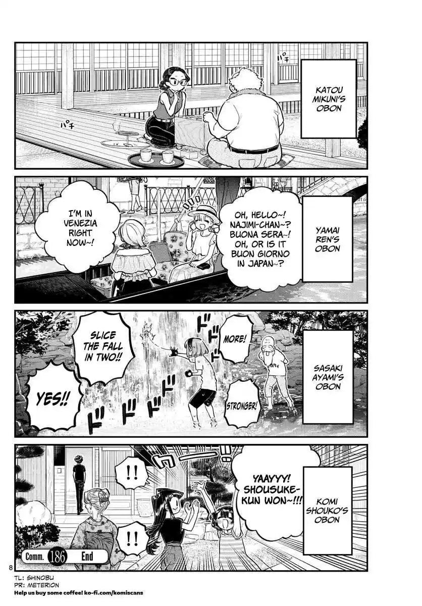 Komi san wa Komyushou Desu. Ch. 186 Everyone's Obon