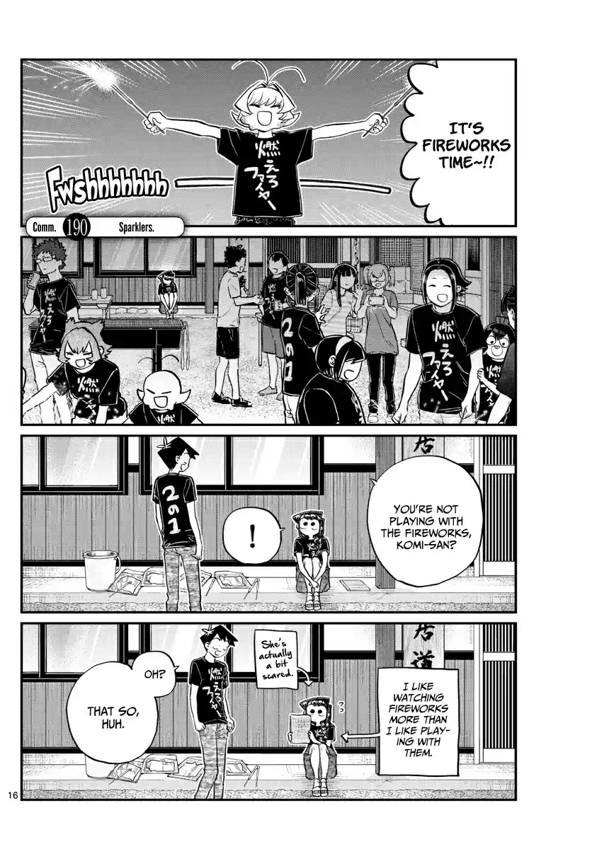 Komi san wa Komyushou Desu. Ch. 190 Sparklers