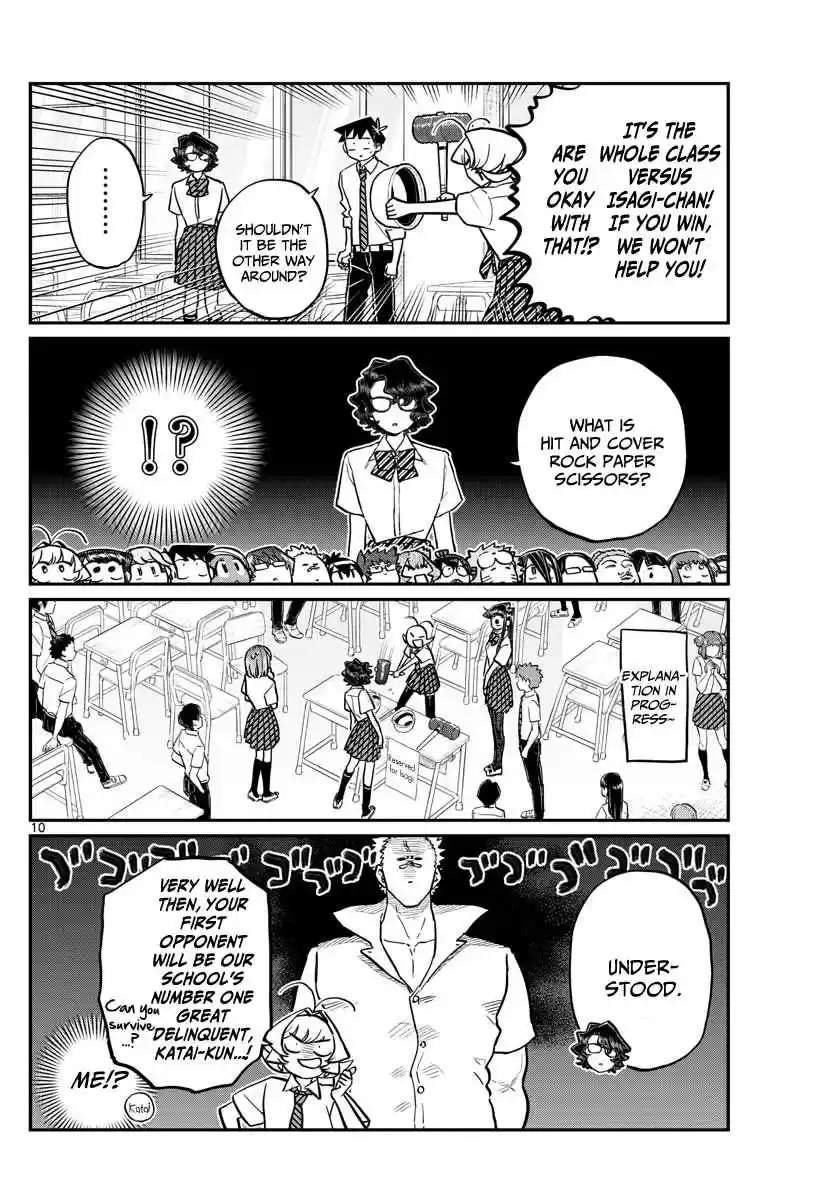 Komi san wa Komyushou Desu. Ch. 199 Hit and Cover Rock Paper Scissors