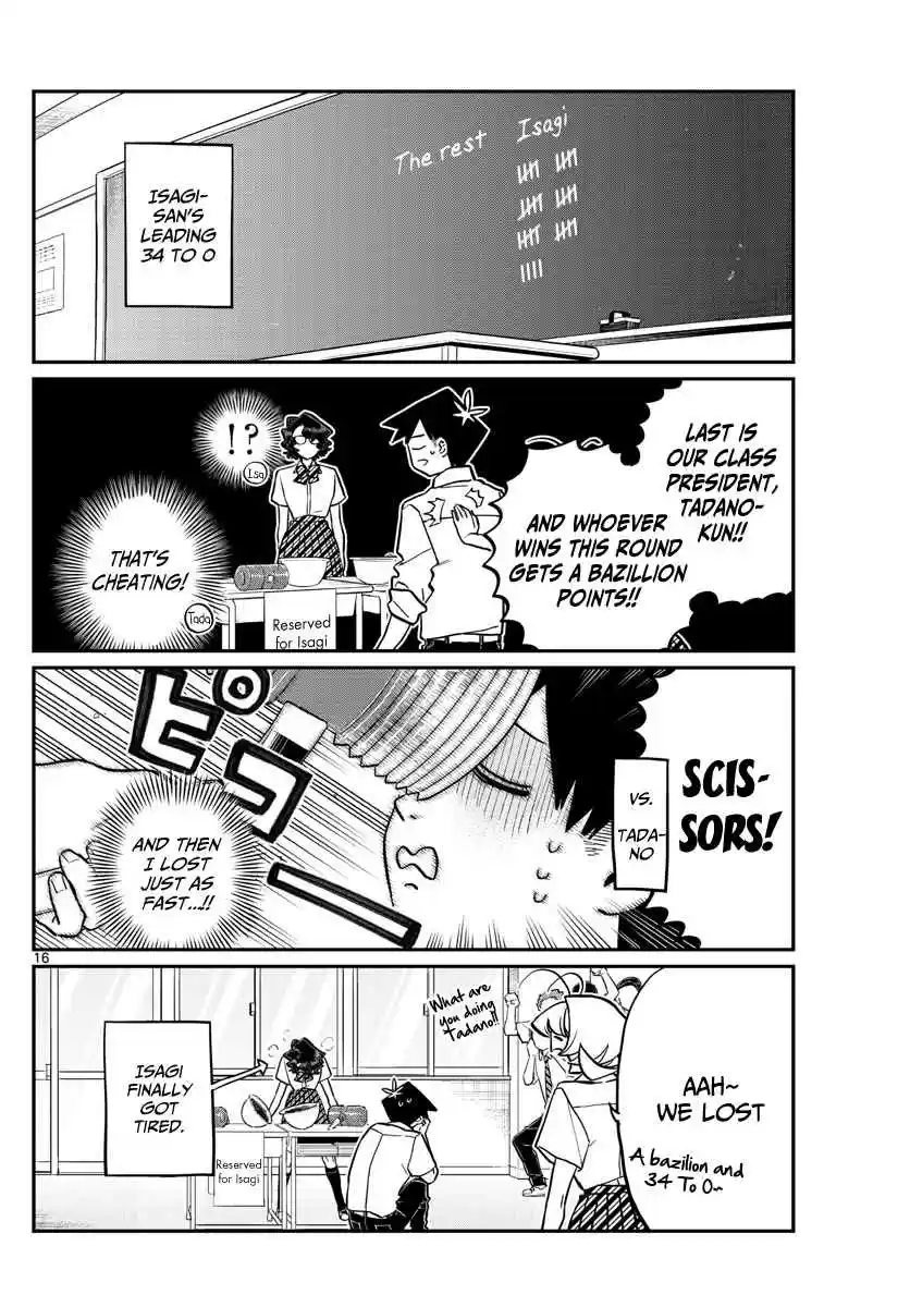 Komi san wa Komyushou Desu. Ch. 199 Hit and Cover Rock Paper Scissors
