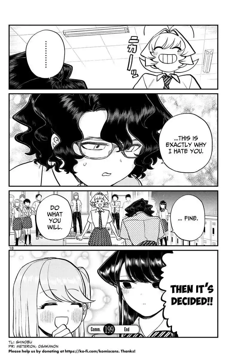 Komi san wa Komyushou Desu. Ch. 199 Hit and Cover Rock Paper Scissors