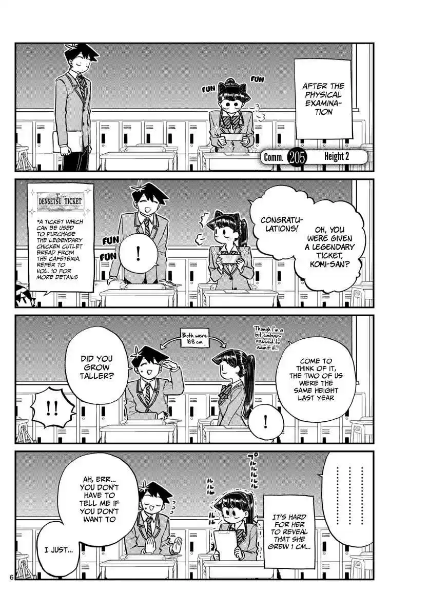 Komi san wa Komyushou Desu. Ch. 205 Height 2