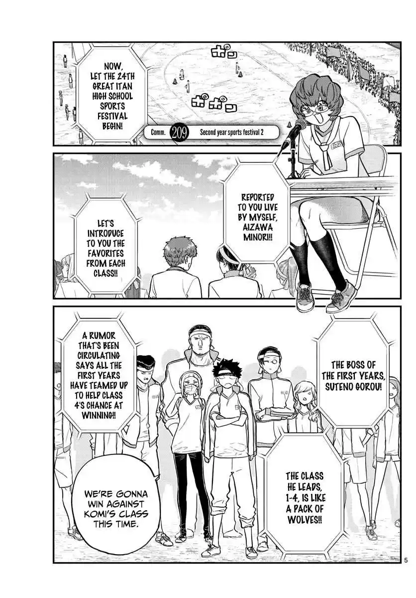 Komi san wa Komyushou Desu. Ch. 209 Second year sports festival 2