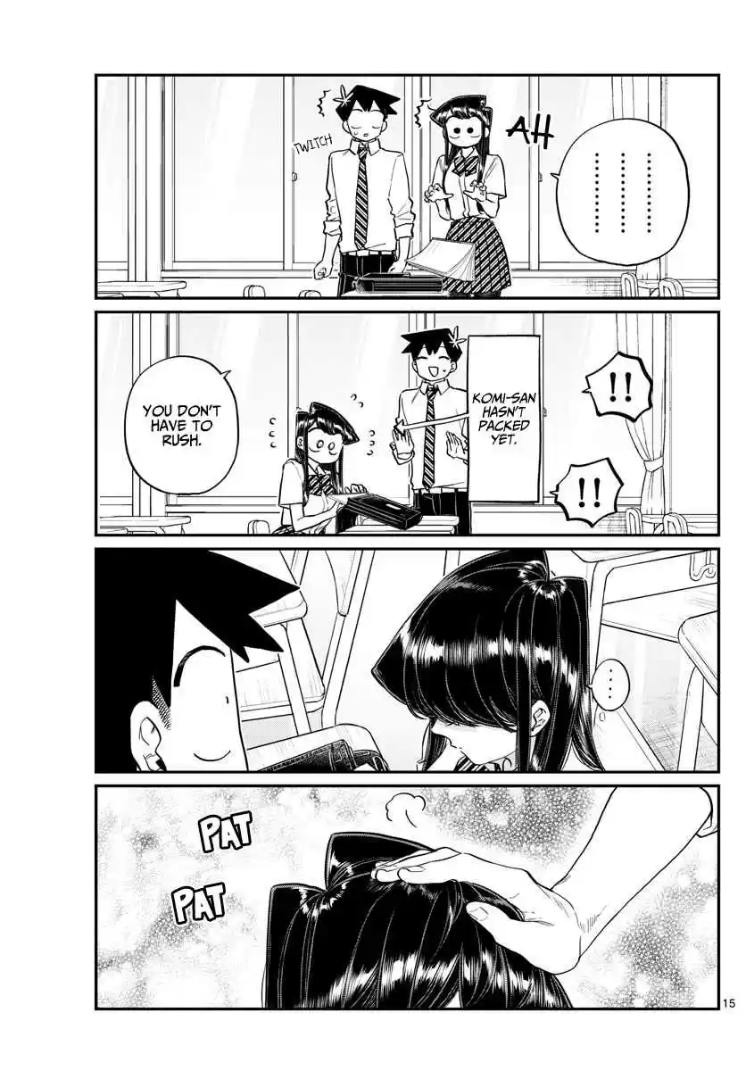 Komi san wa Komyushou Desu. Ch. 213 Pat pat