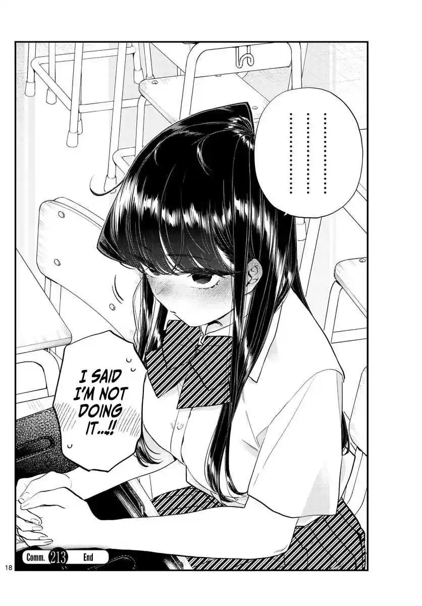 Komi san wa Komyushou Desu. Ch. 213 Pat pat