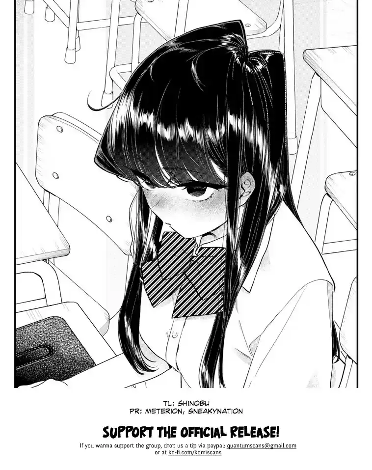 Komi san wa Komyushou Desu. Ch. 213 Pat pat