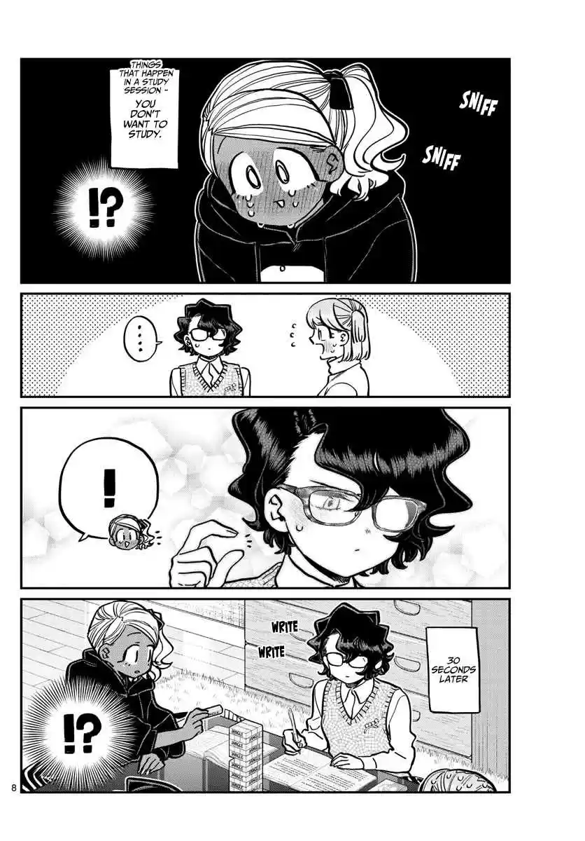 Komi san wa Komyushou Desu. Ch. 257 Studying and a sleepover