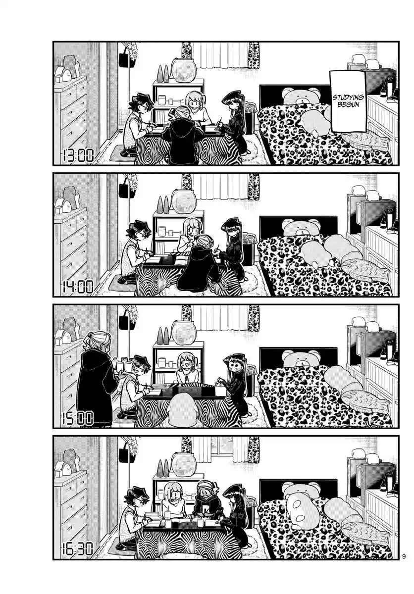 Komi san wa Komyushou Desu. Ch. 257 Studying and a sleepover