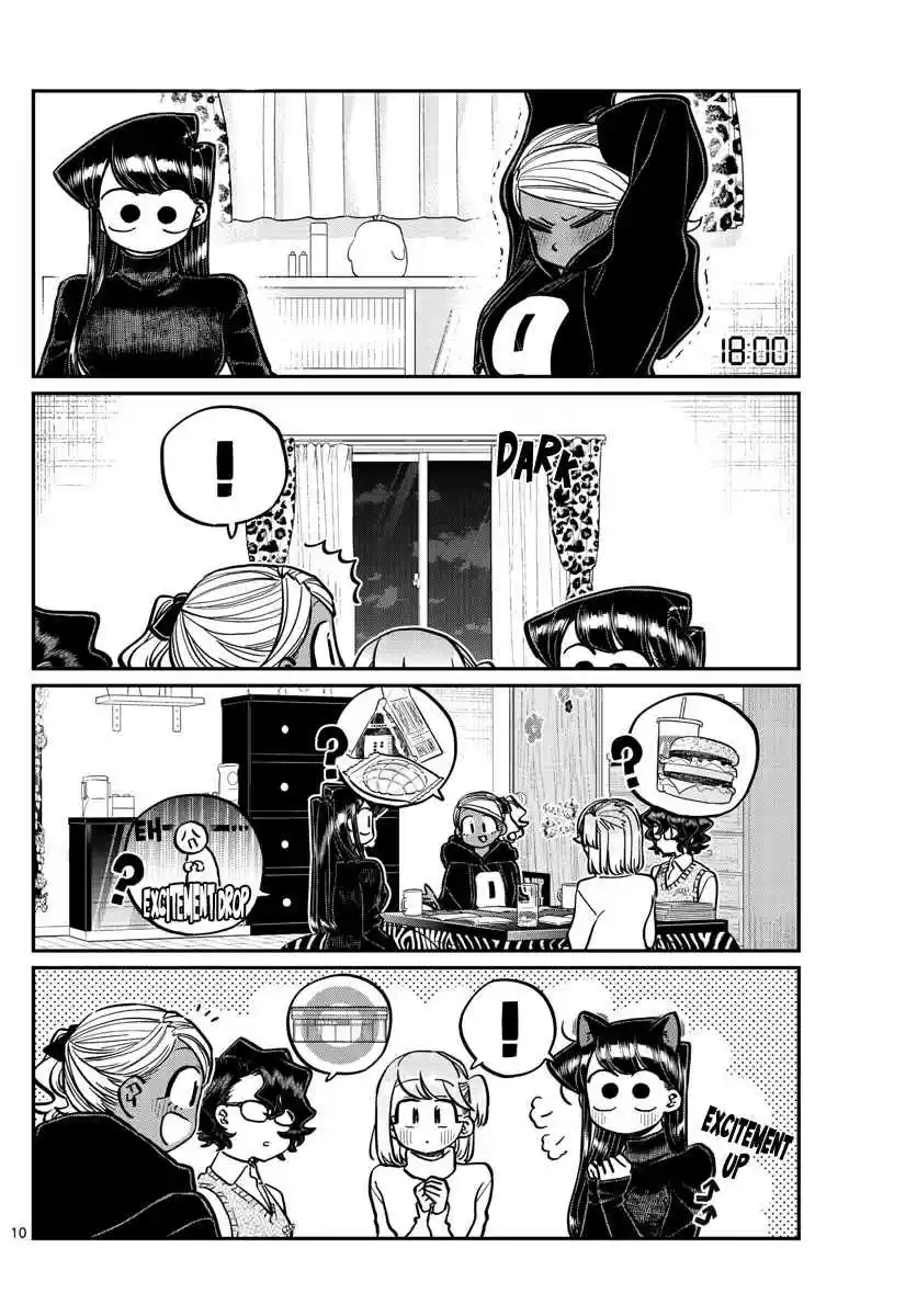 Komi san wa Komyushou Desu. Ch. 257 Studying and a sleepover