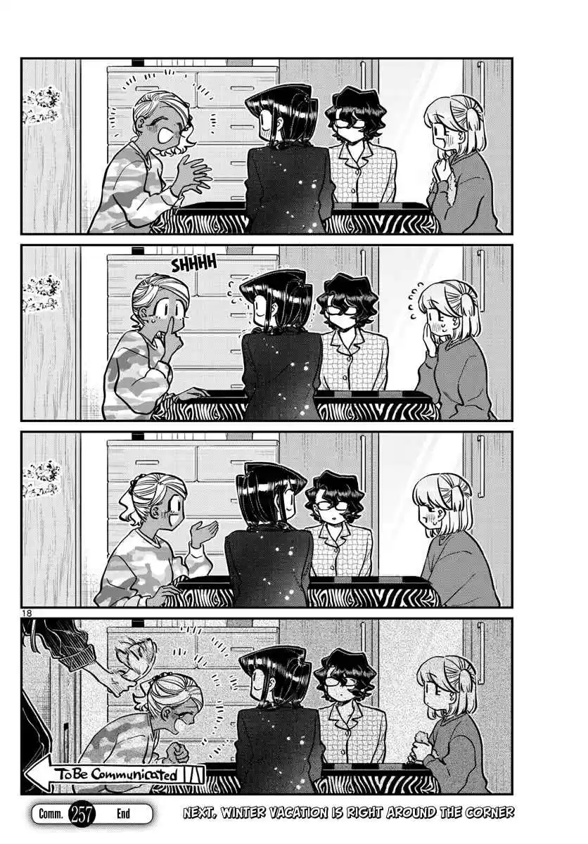 Komi san wa Komyushou Desu. Ch. 257 Studying and a sleepover