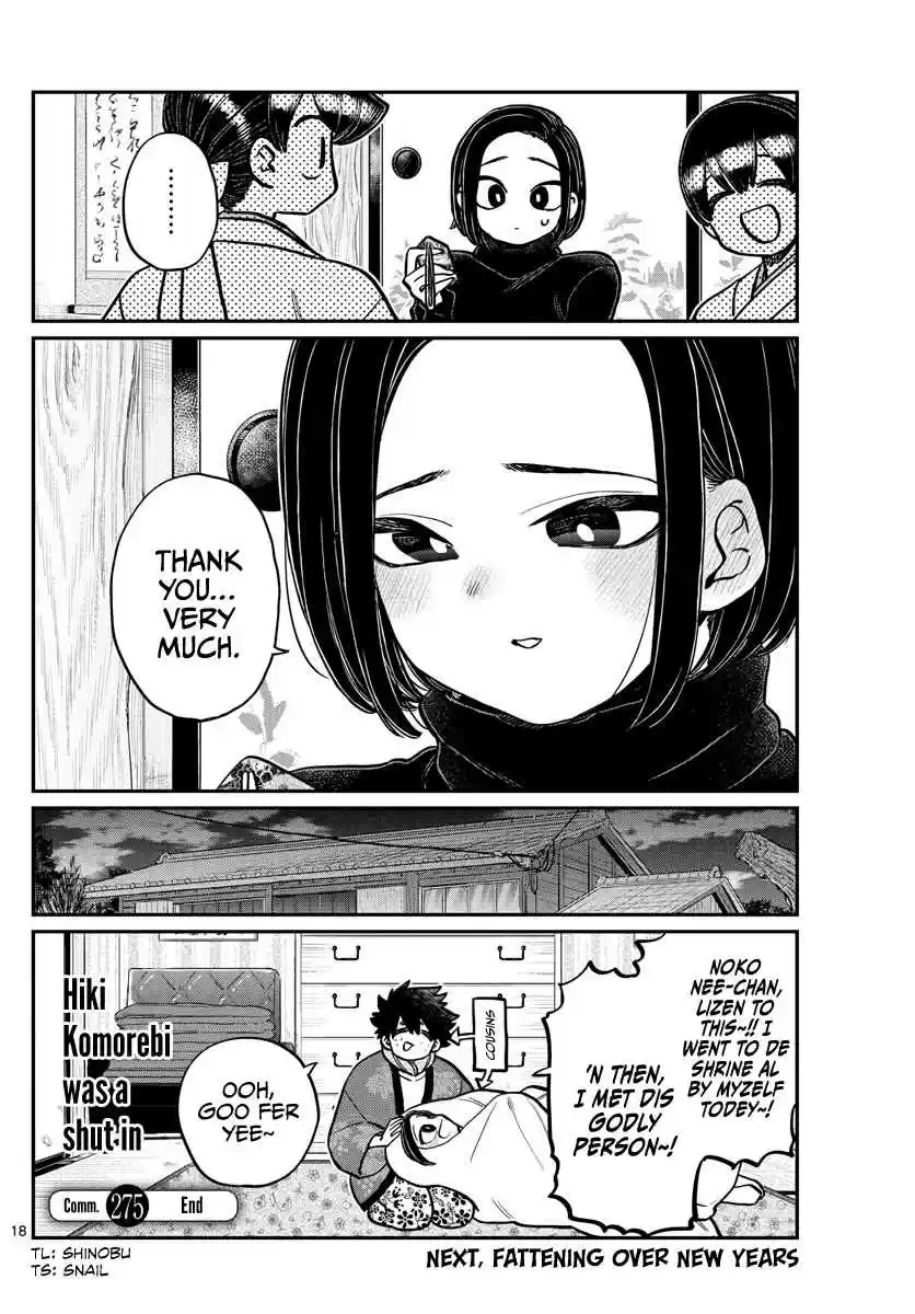 Komi san wa Komyushou Desu. Ch. 275 Shut In