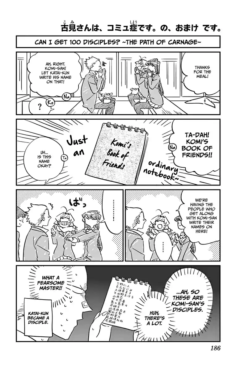 Komi san wa Komyushou desu. Vol. 6 Ch. 85.5 Omake