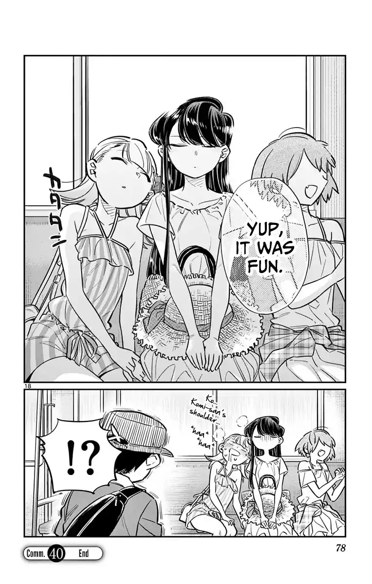 Komi-san wa Komyushou Desu vol.3 ch.40