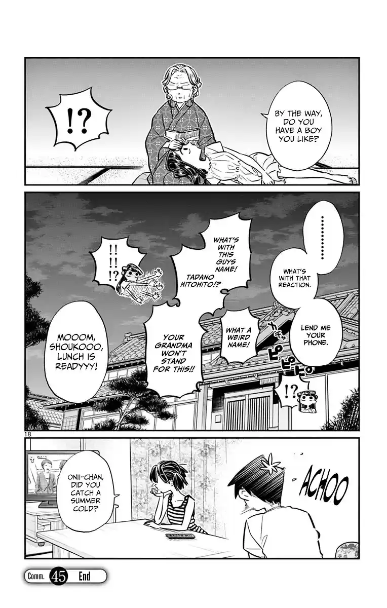 Komi-san wa Komyushou Desu vol.3 ch.45