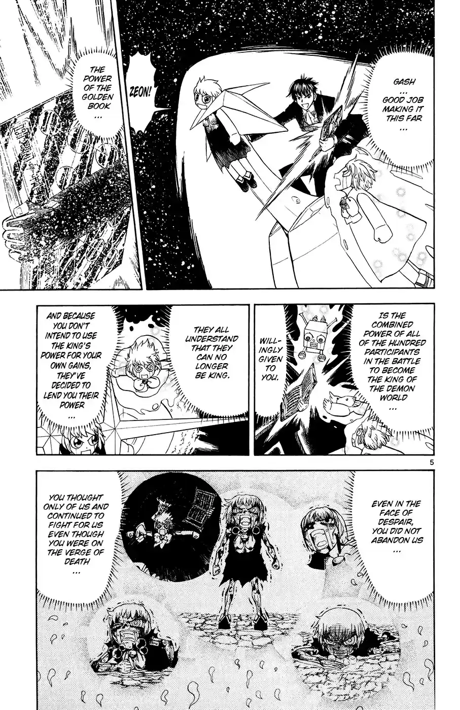 Konjiki no Gash!! Vol. 33 Ch. 319 The Power Of The Golden Book