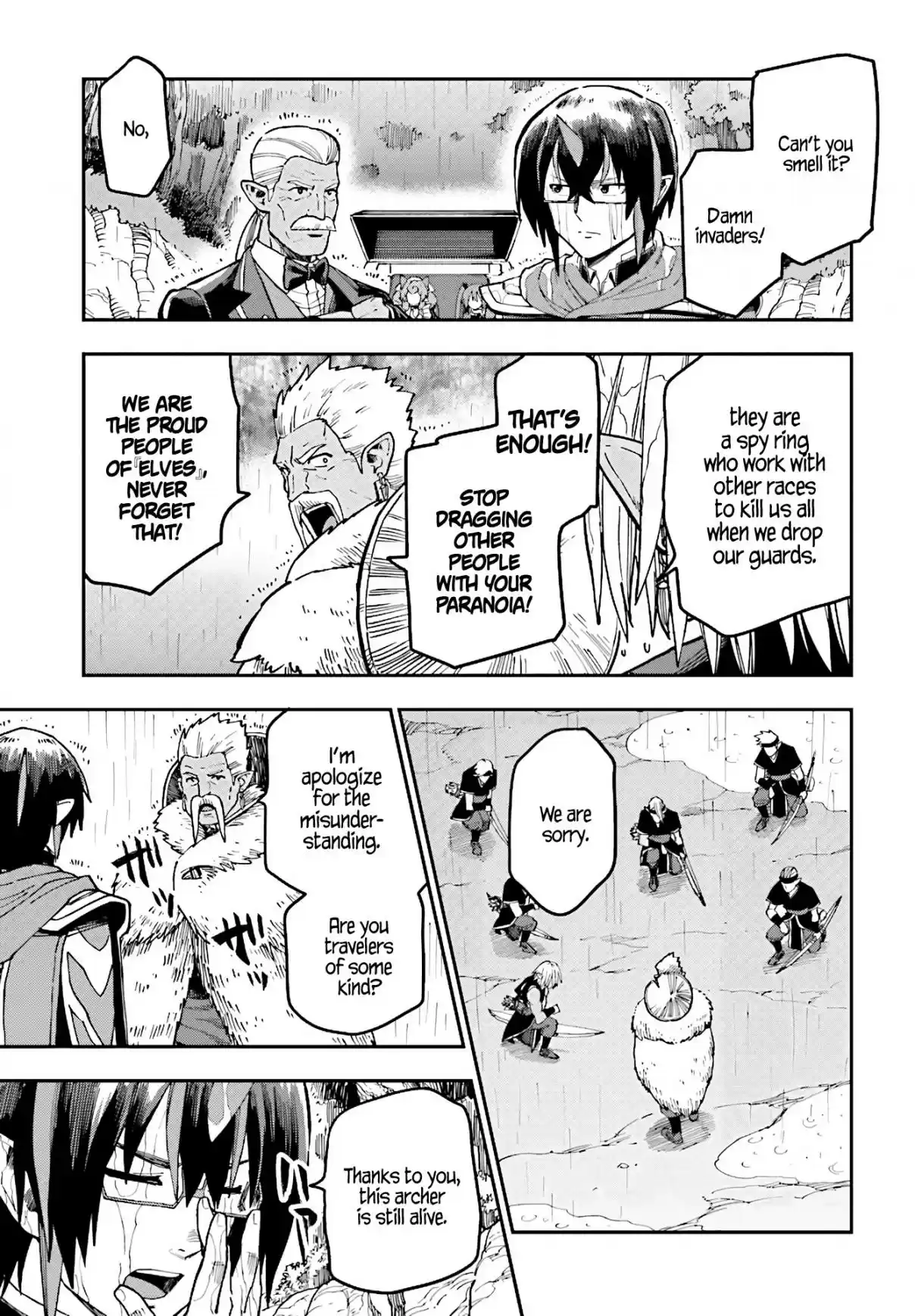 Konjiki no Word Master Yuusha Yonin ni Makikomareta Unique Cheat Ch. 48 Elf village