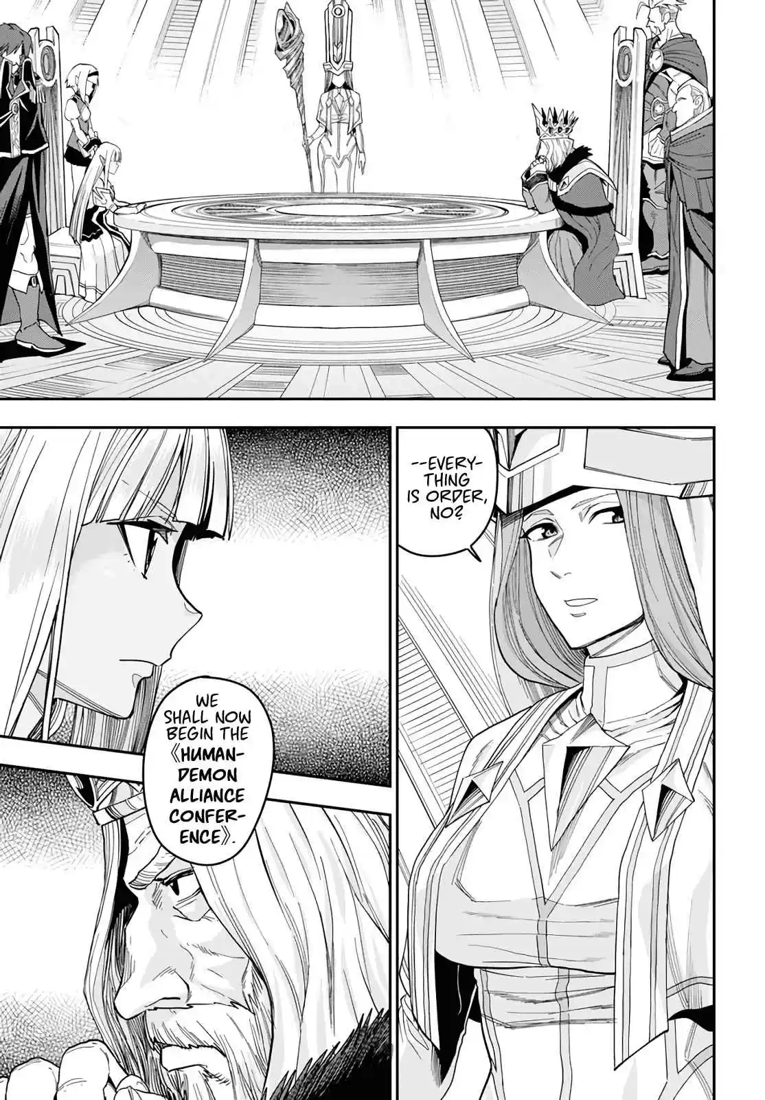 Konjiki no Word Master Yuusha Yonin ni Makikomareta Unique Cheat Ch. 59 Human Demon Alliance Conference, Part 1