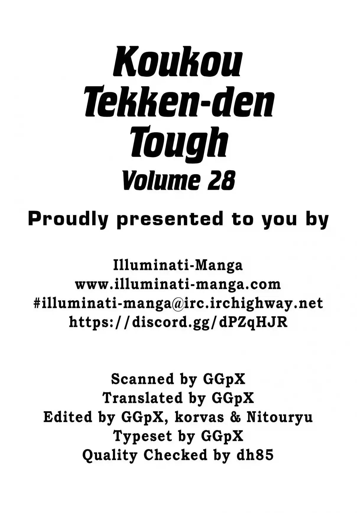 Koukou Tekken den Tough Vol. 28 Ch. 296 Ultimate Recourse