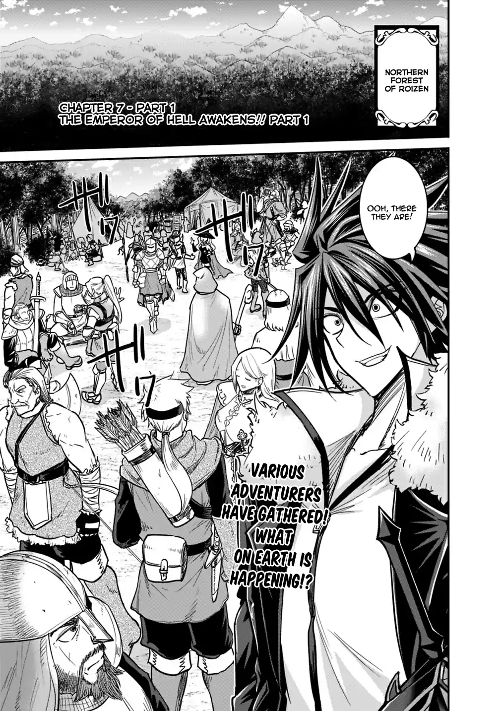 Kujibiki Tokushou Musou Harem-ken Chapter 7.1: The emperor of hell awakens!! Part I