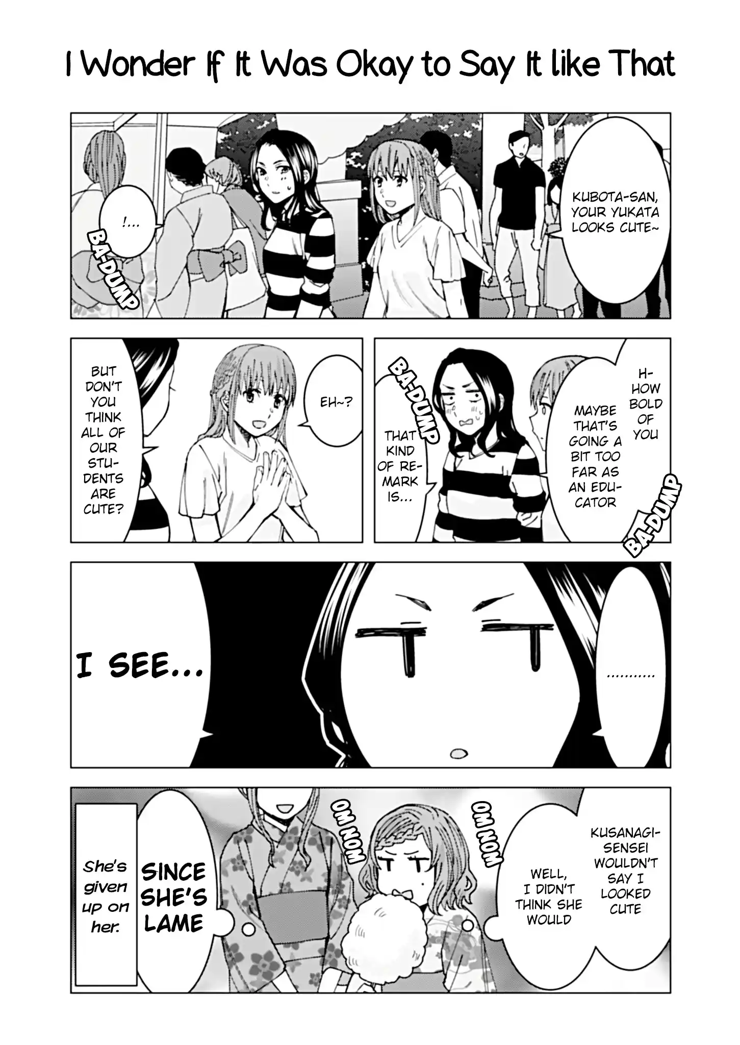 Kusanagi sensei is Being Tested Vol. 1 Ch. 112 I Wonder If It Was Okay to Say It like That