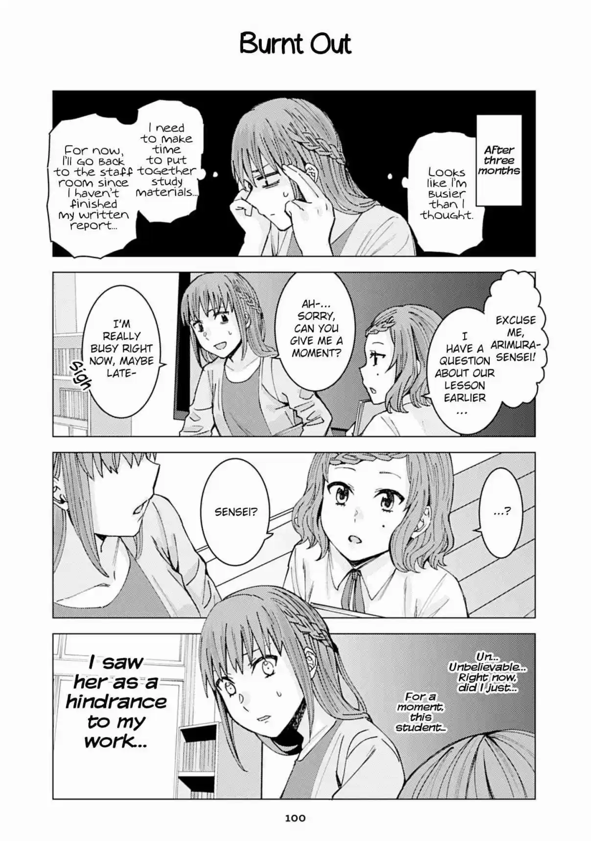 Kusanagi sensei is Being Tested Vol. 1 Ch. 87 Burnt Out