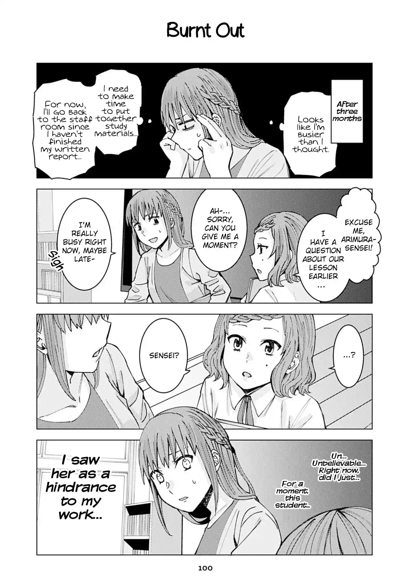 Kusanagi sensei is Being Tested Vol. 1 Ch. 87 Burnt Out