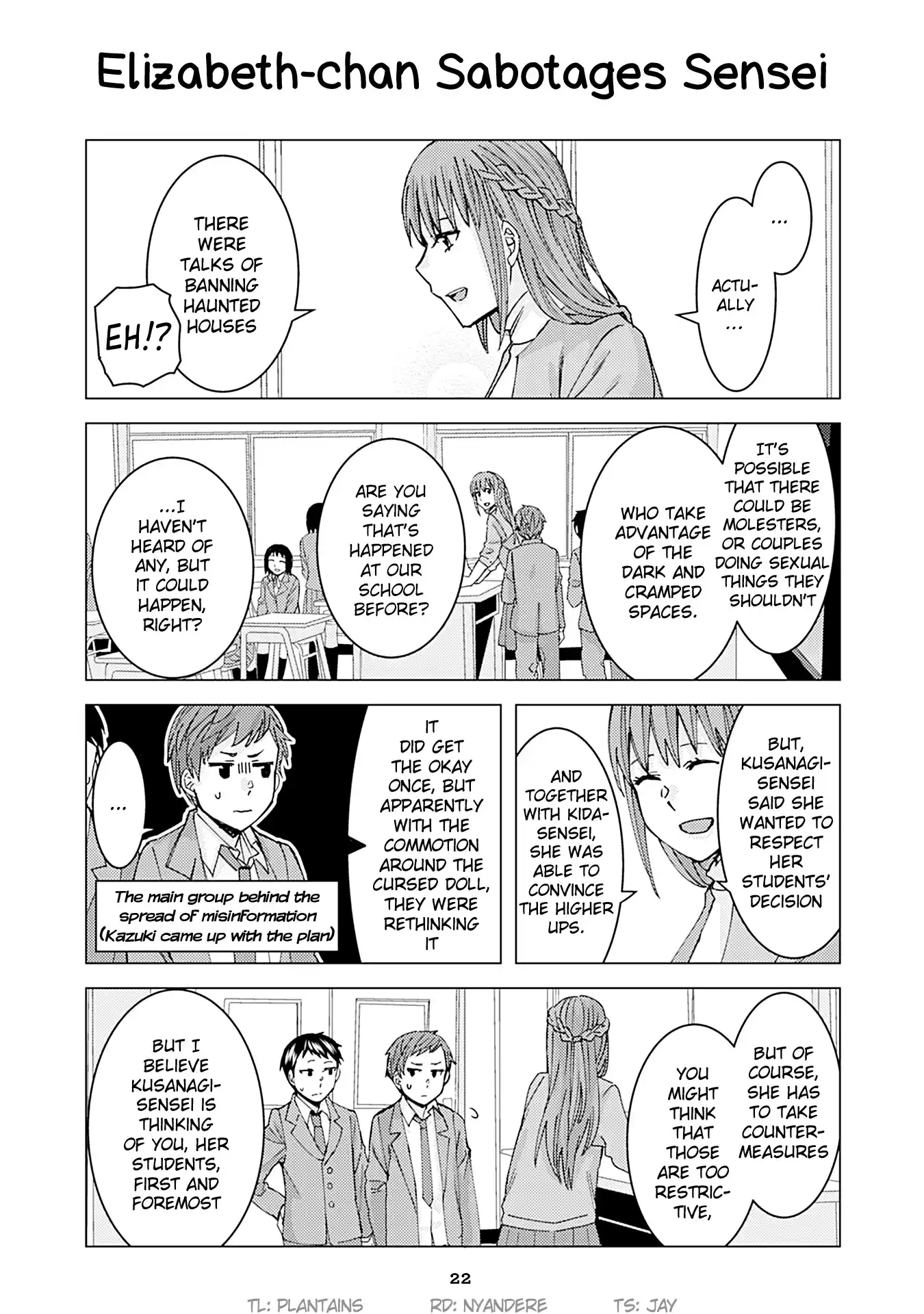 Kusanagi sensei Is Being Tested Vol. 2 Ch. 136 Elizabeth chan Sabotages Sensei