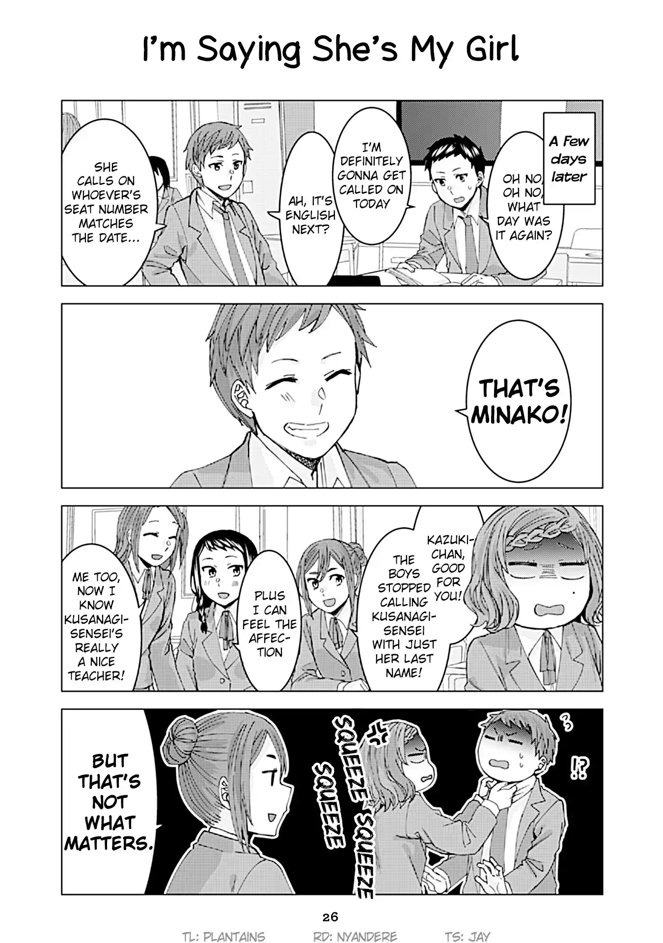 Kusanagi sensei Is Being Tested Vol. 2 Ch. 140 I'm Saying She's My Girl