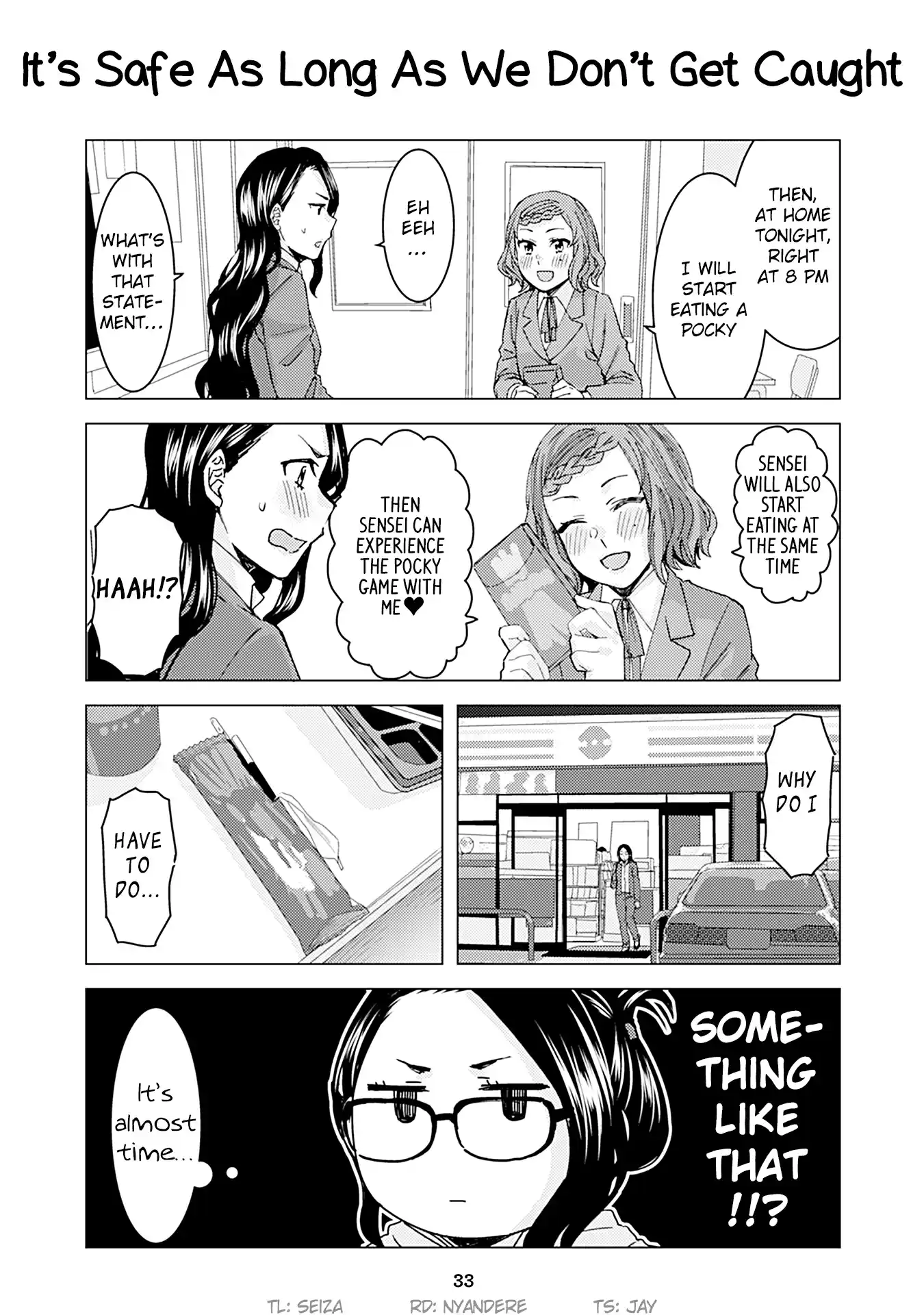 Kusanagi sensei Is Being Tested Vol. 2 Ch. 145 Its Safe As Long As We Don't Get Caught