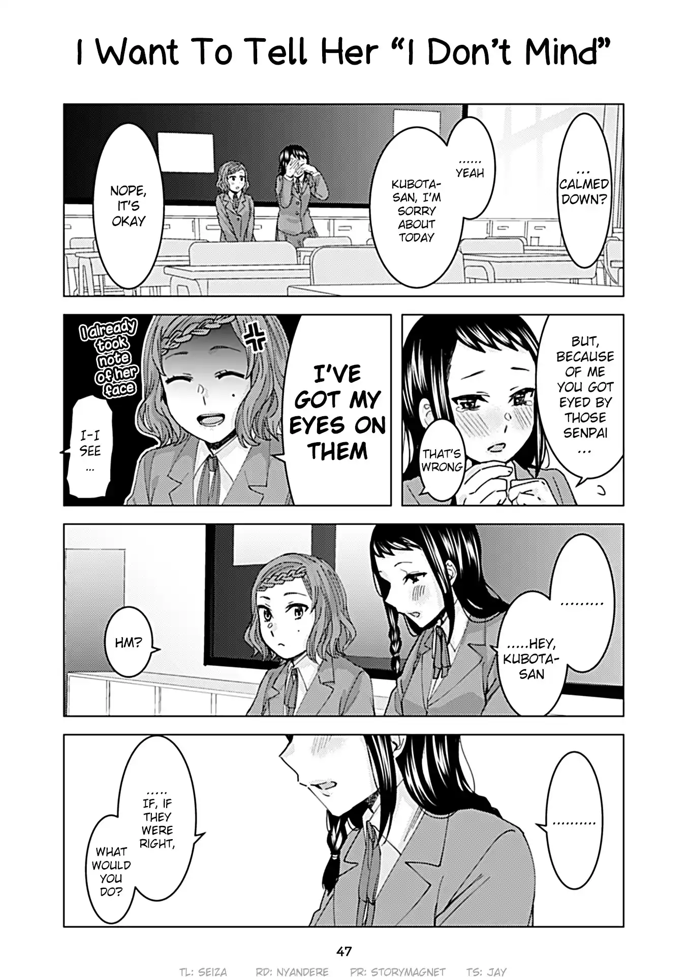 Kusanagi sensei Is Being Tested Vol. 2 Ch. 158 I Want To Tell Her "I Don't Mind"