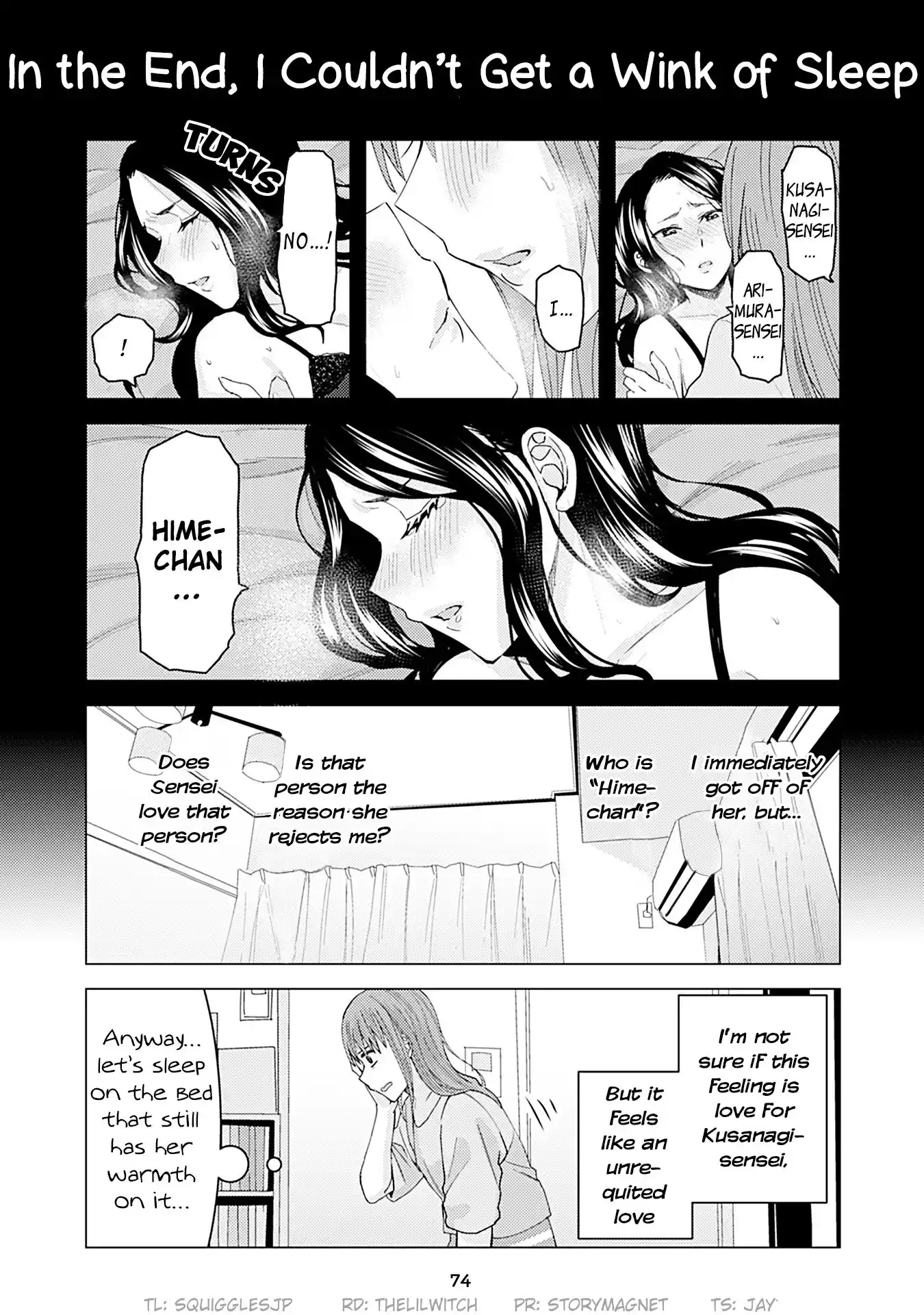 Kusanagi sensei Is Being Tested Vol. 2 Ch. 183 In the End, I Couldn't Get a Wink of Sleep