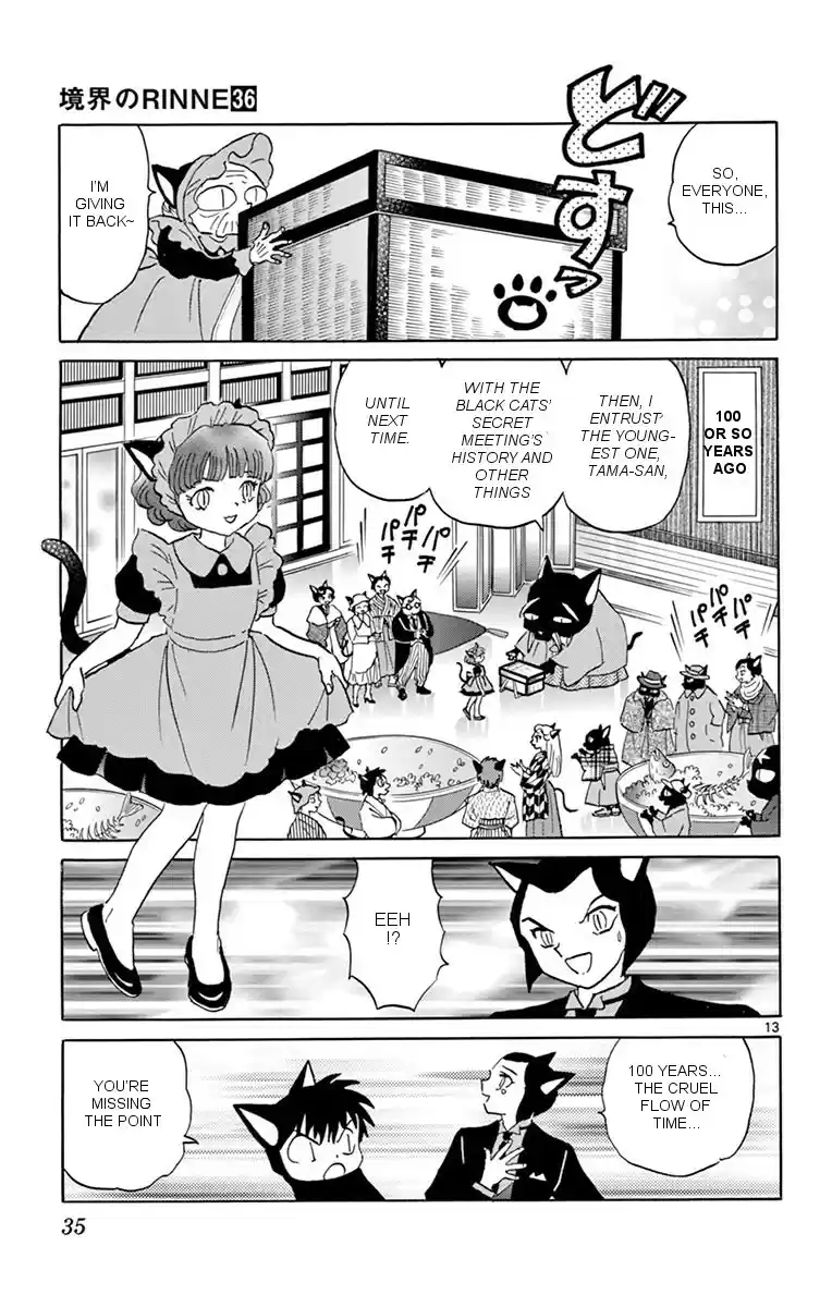 Kyōkai no Rinne Vol. 36 Ch. 350 The Mystery of the Black Cats' Secret Meeting