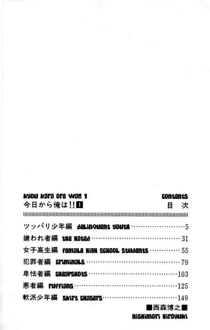 Kyou kara Ore wa!! 1