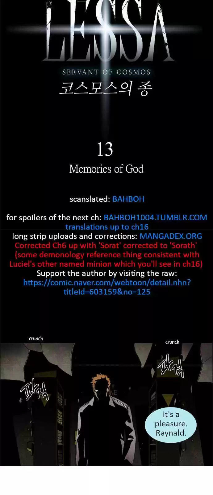 LESSA Servant of Cosmos Ch. 13 Memories of God <3>