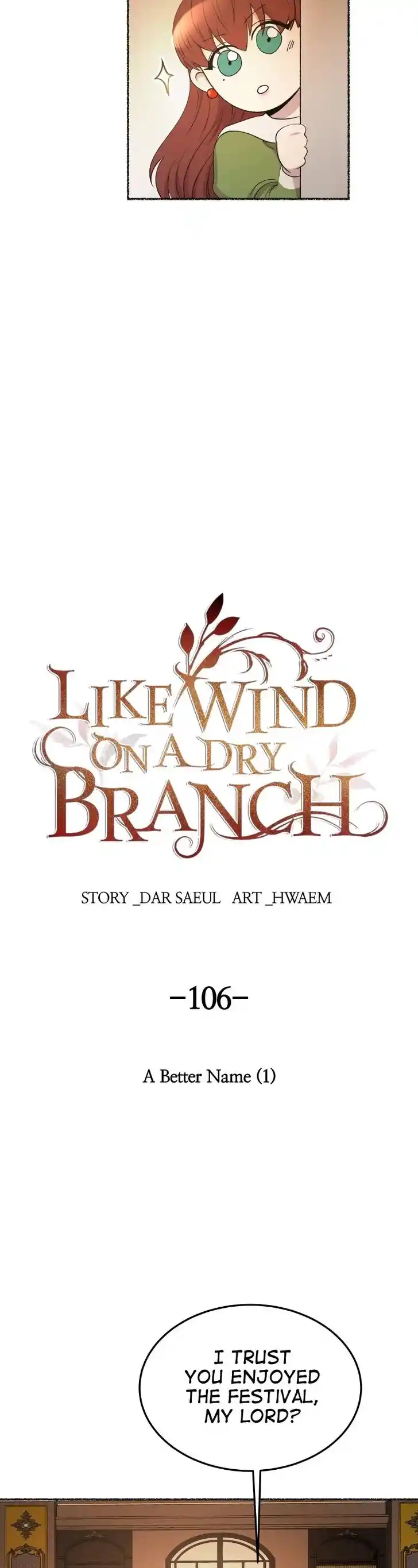 Like the Wind on a Dry Branch Ch.106