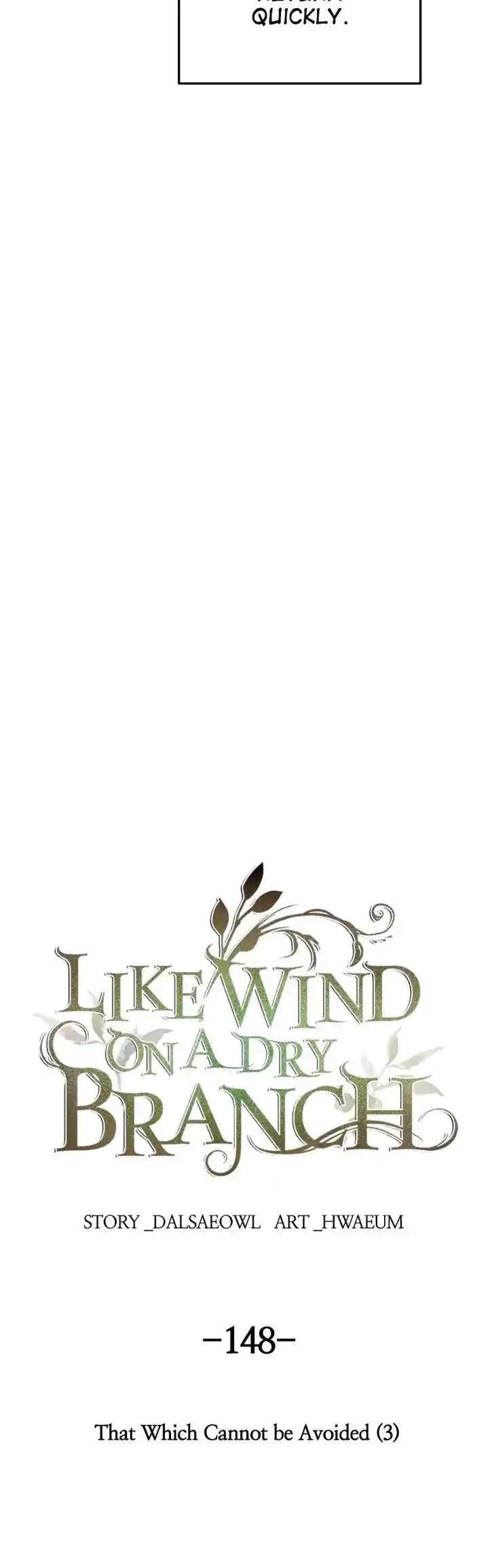 Like the Wind on a Dry Branch Ch.150