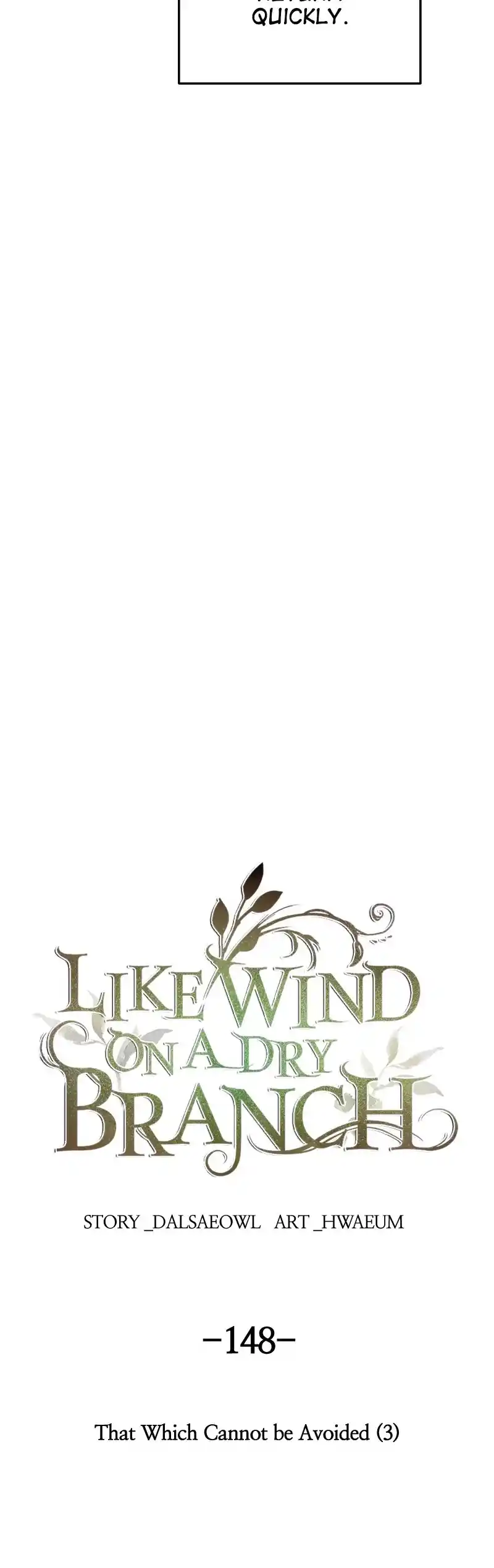 Like Wind On A Dry Branch Chapter 150