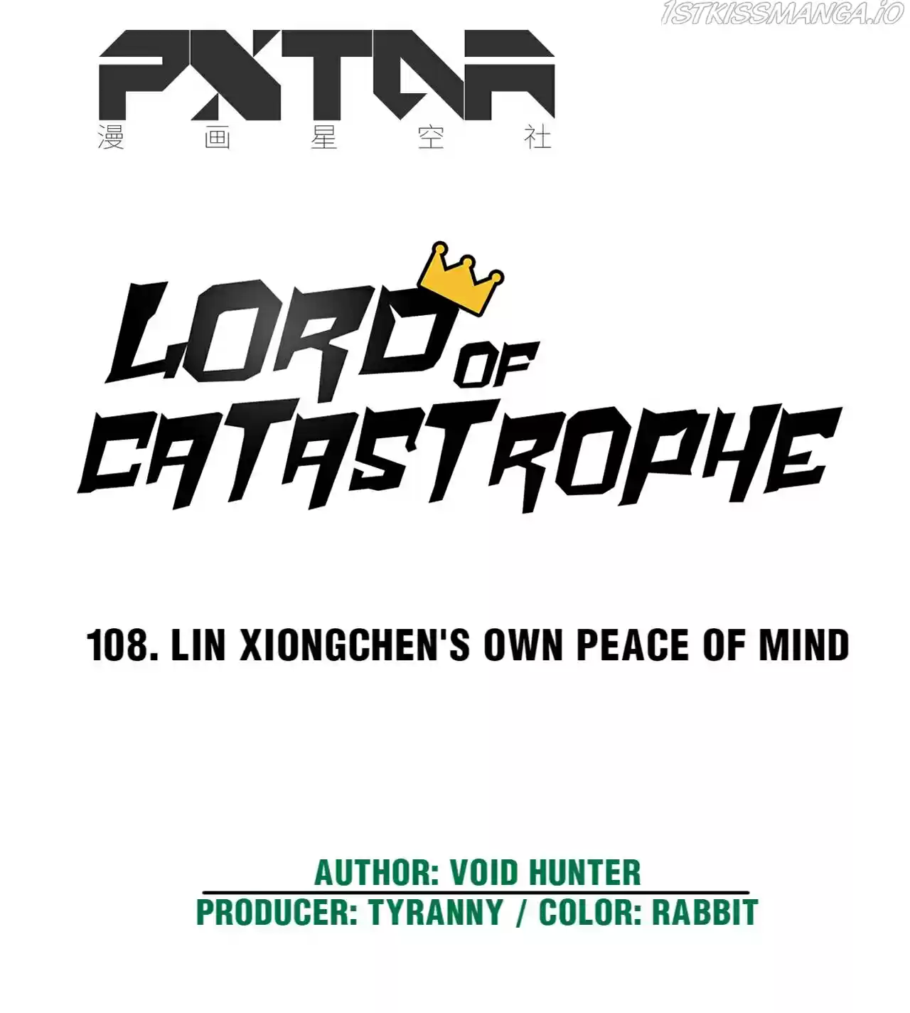 Lord Of Catastrophe Chapter 108