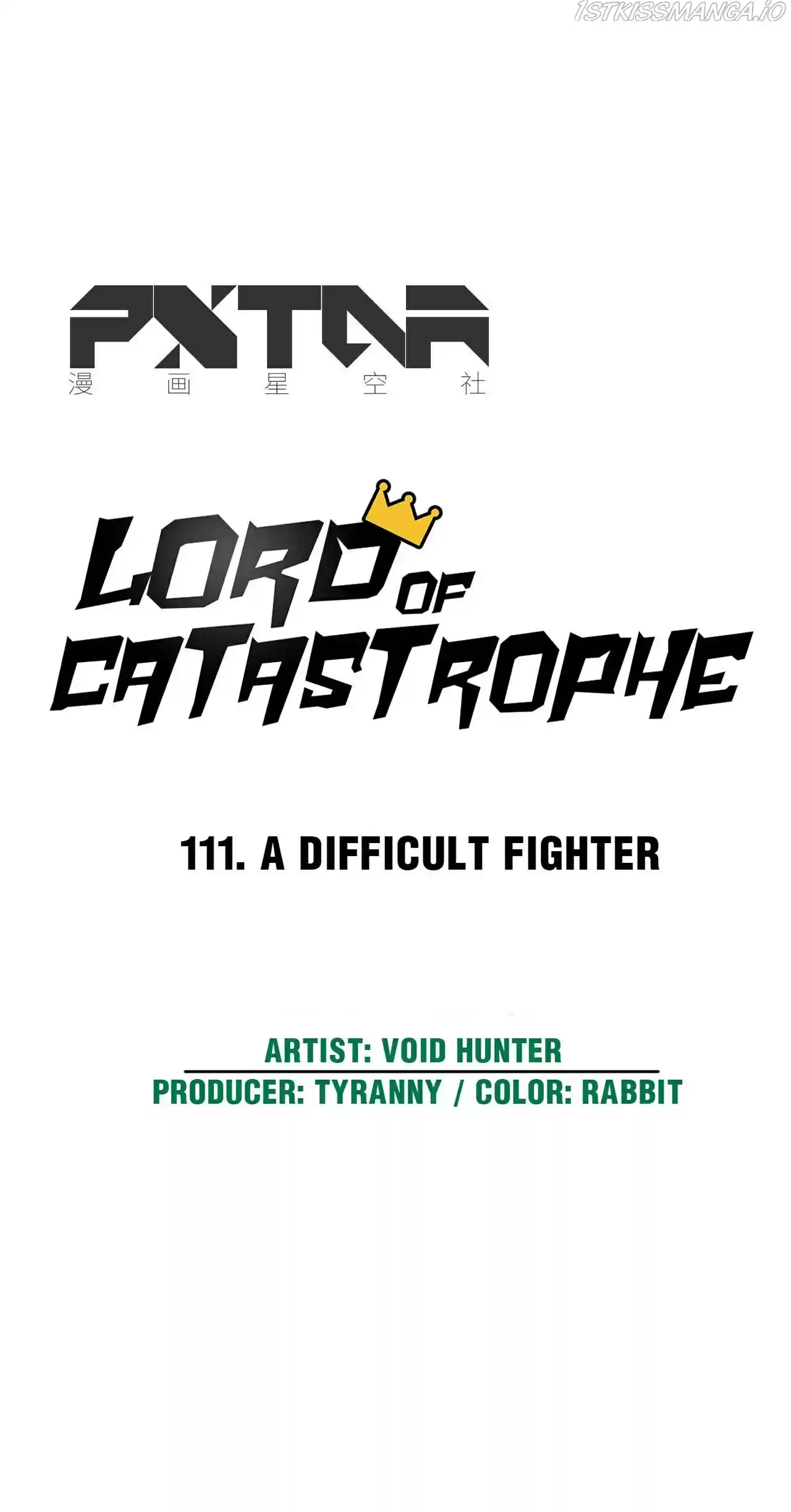 Lord Of Catastrophe Chapter 111
