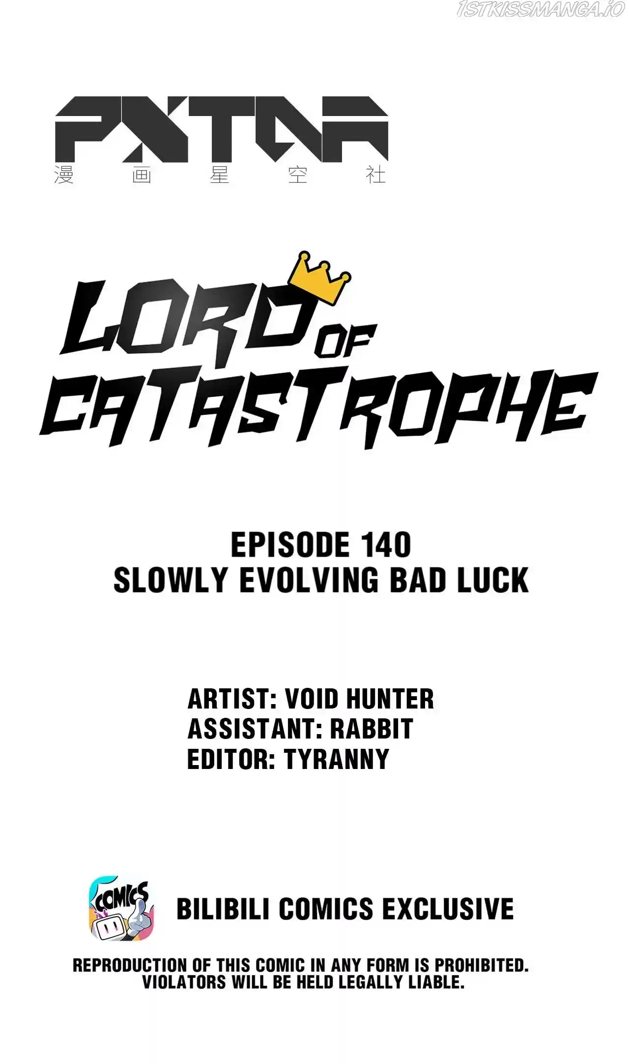 Lord Of Catastrophe Chapter 140