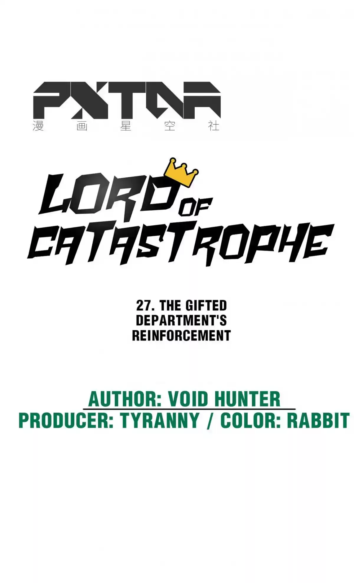 Lord Of Catastrophe Chapter 27