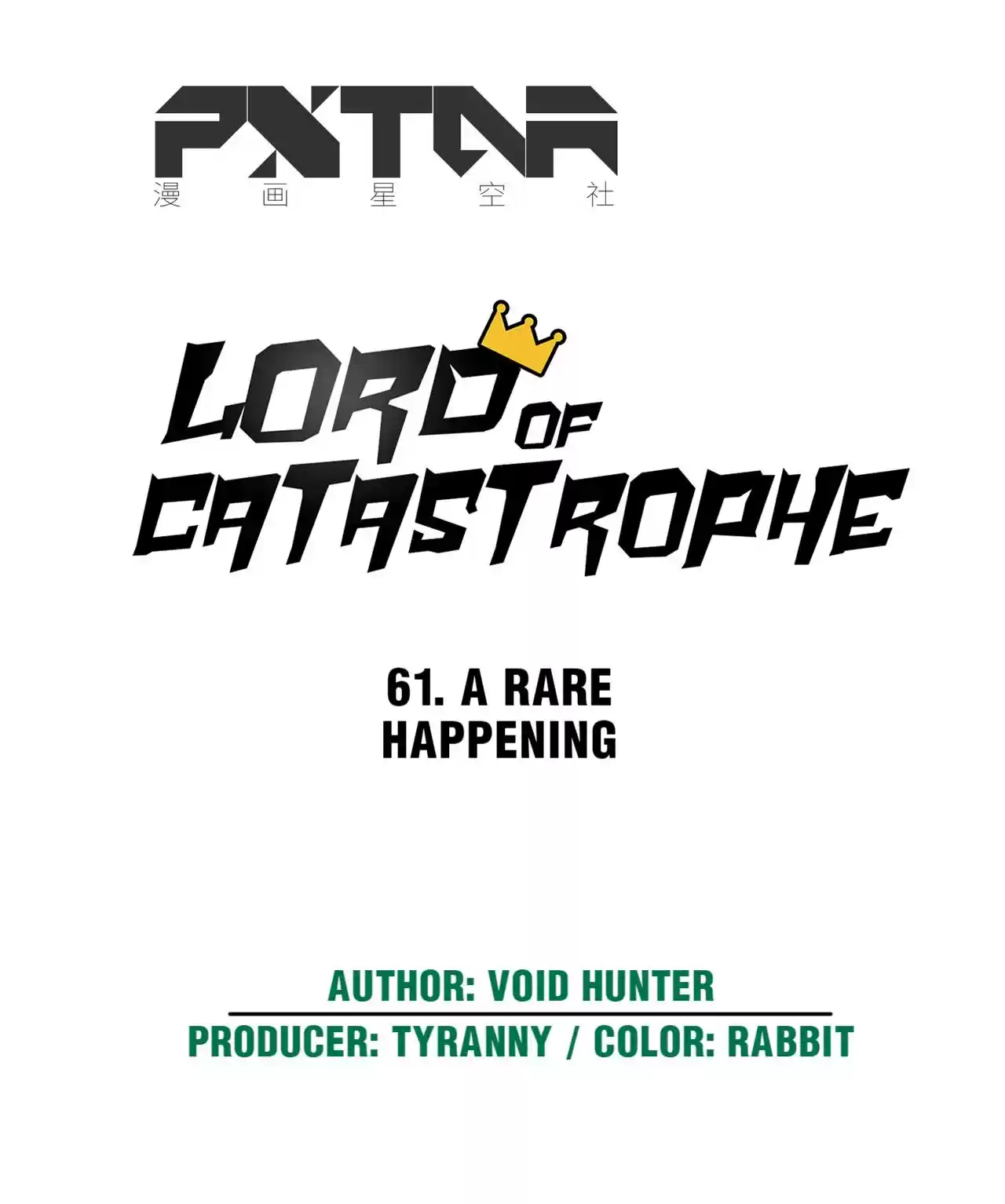 Lord Of Catastrophe Chapter 61