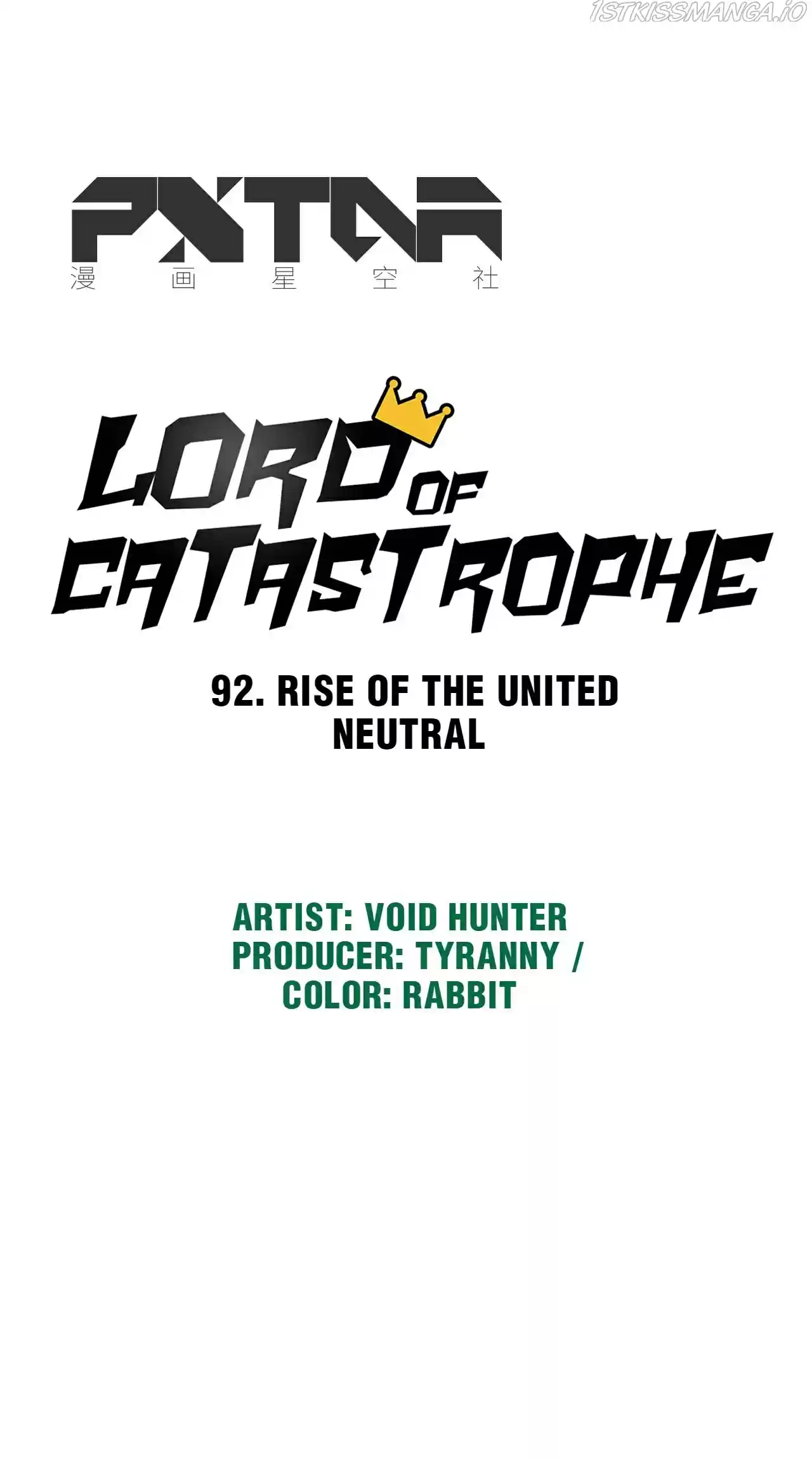 Lord Of Catastrophe Chapter 92