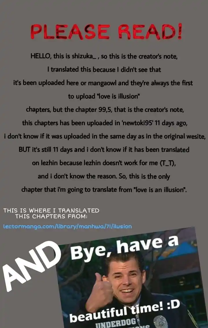 Love is an Illusion Chapter 99.5