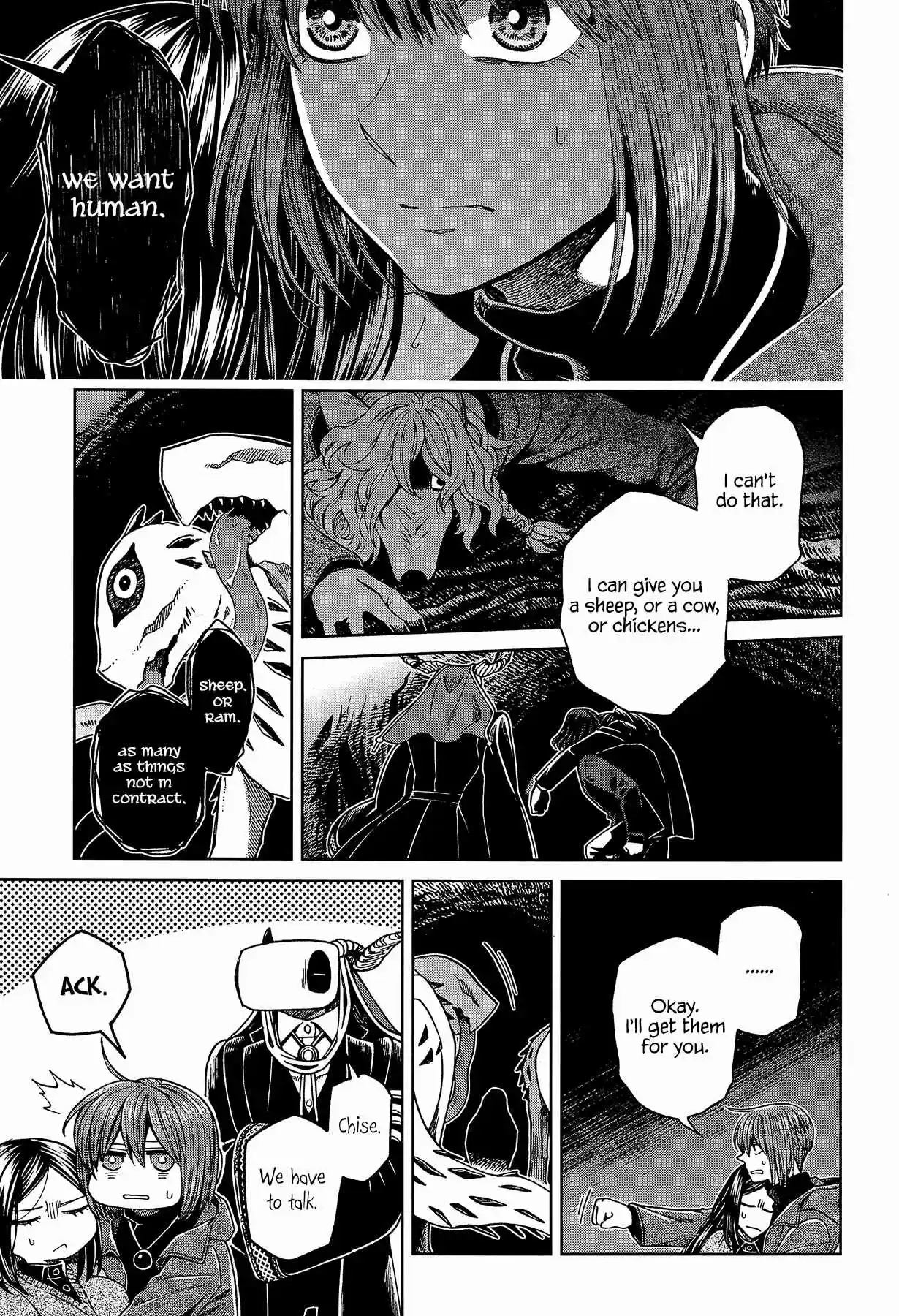 Mahoutsukai no Yome Ch. 65 Conscience does make cowards of us all IV