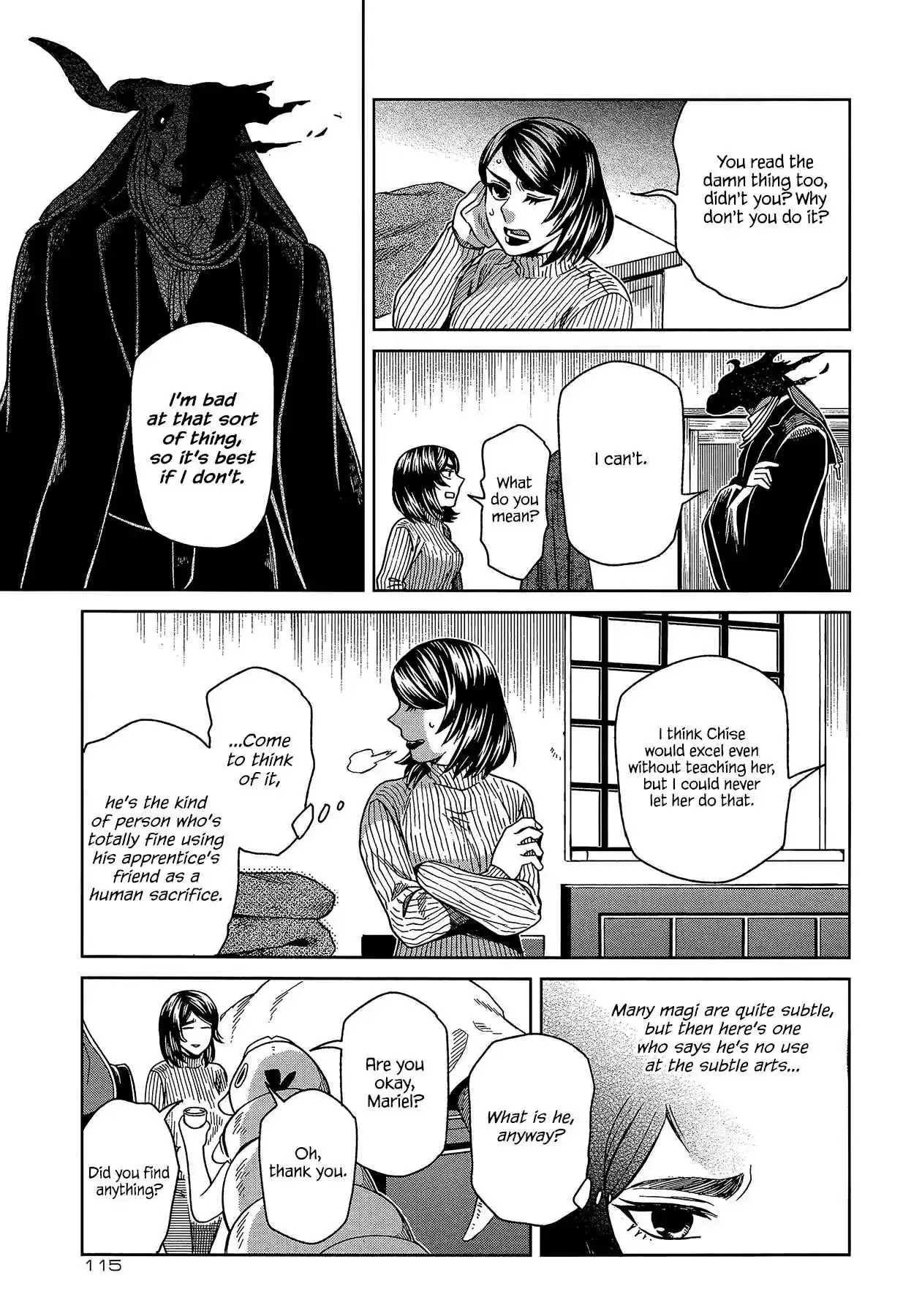 Mahoutsukai no Yome Ch. 65 Conscience does make cowards of us all IV