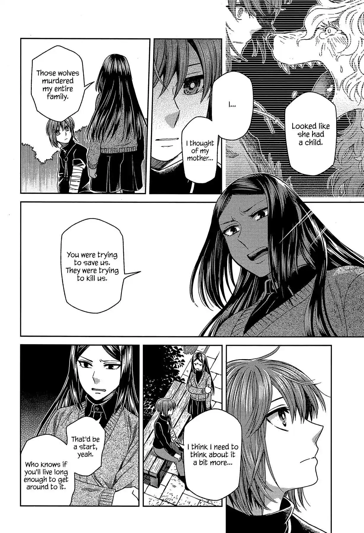 Mahoutsukai no Yome Ch. 65 Conscience does make cowards of us all IV