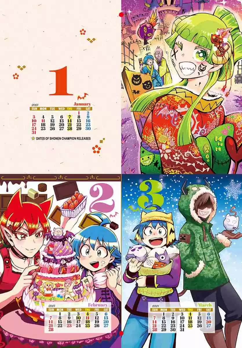 Mairimashita! Iruma kun Ch. 185.1 Babyls Calendar 2021