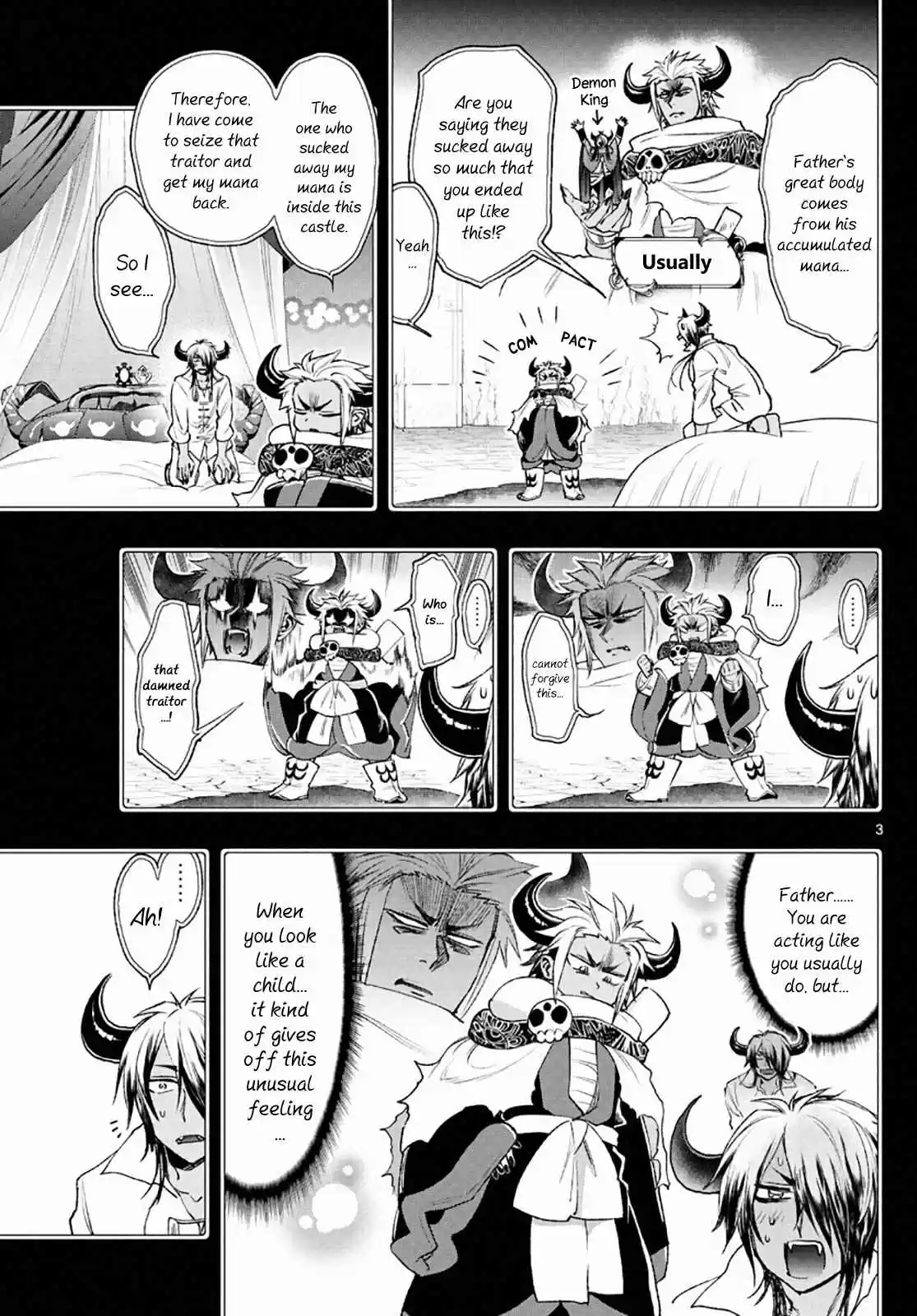 Maou jou de Oyasumi Ch. 210 Papa (Looks Like He) Is In Elementary Grade 2 or 3