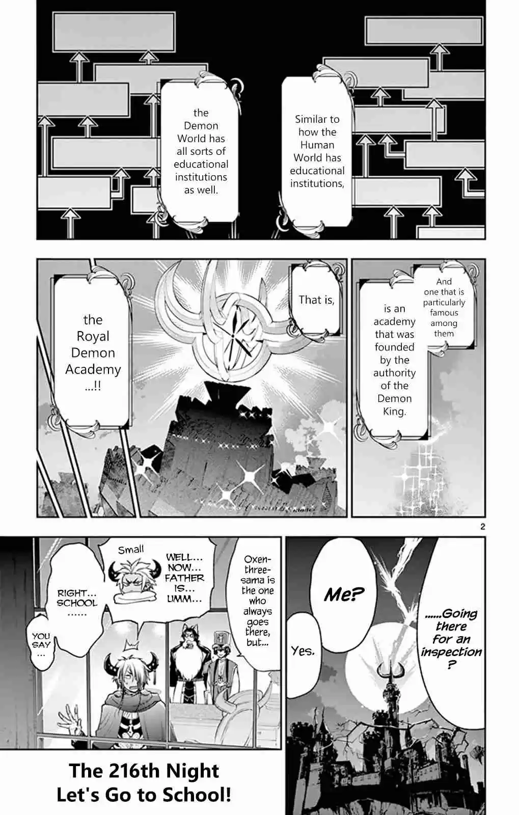 Maou jou de Oyasumi Ch. 216 Let's Go to School!